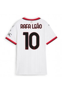 AC Milan Rafael Leao #10 Voetbaltruitje Uit tenue Dames 2024-25 Korte Mouw